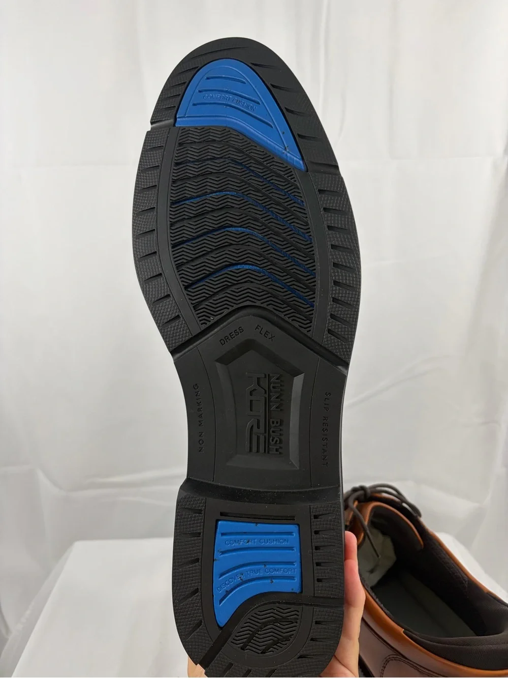 NWT Nunn Bush Men's Size 14 Brown Classic Cap-Toe Derby Dress Shoes